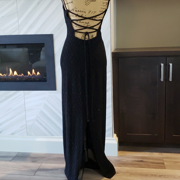 Jodi Kristopher dress gown black evening prom special occasion Size Small - Picture 4 of 5